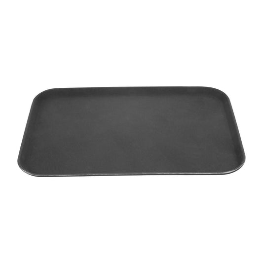 Olympia Kristallon Anti-Slip Fibreglass Rectangular Tray Black - 405x560mm (560(L)x405(W)x27(H)mm | Material: Fibreglass) • PAS-HY138