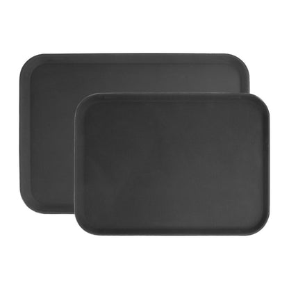 Olympia Kristallon Anti-Slip Fibreglass Rectangular Tray Black - 405x560mm (560(L)x405(W)x27(H)mm | Material: Fibreglass) • PAS-HY138