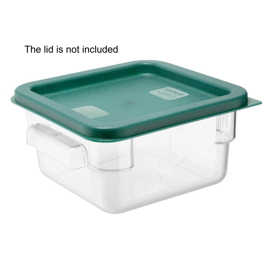 Hygiplas Polycarbonate Square Storage Container 1.5Ltr • PAS-HY400