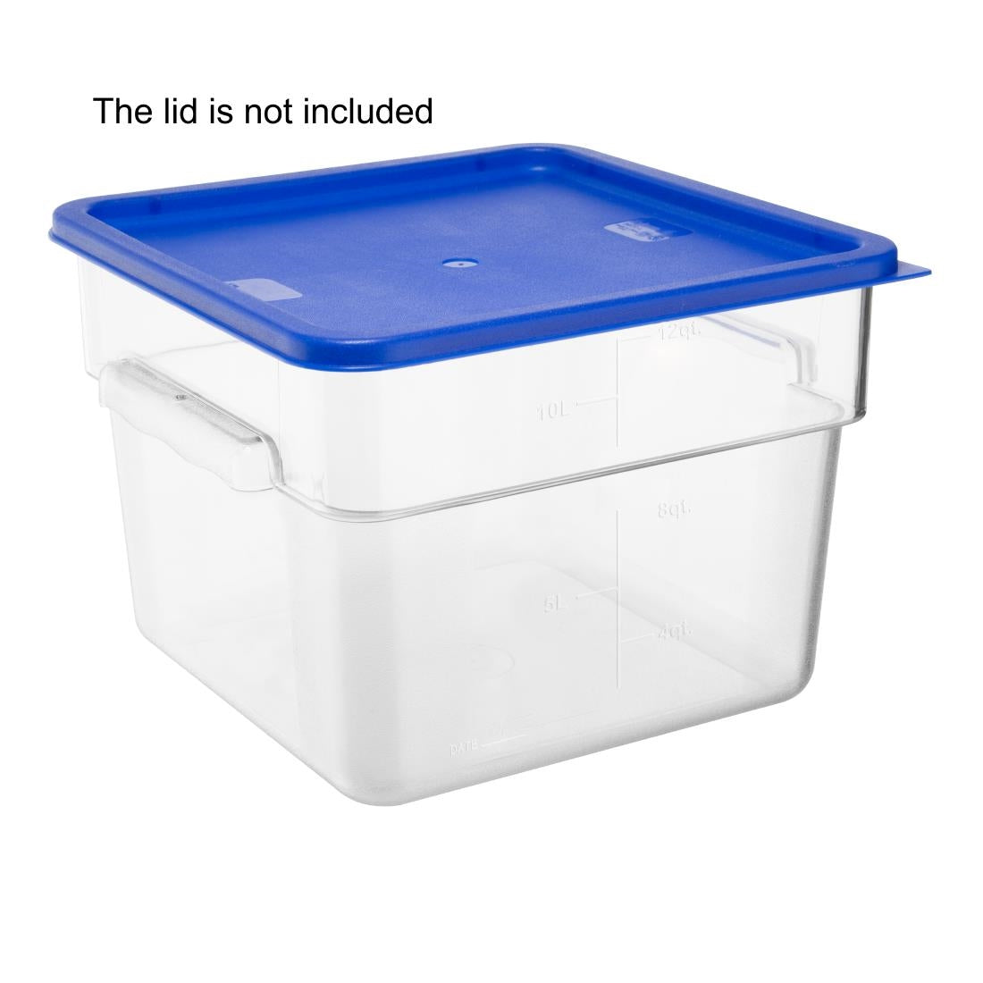 Hygiplas Polycarbonate Square Storage Container 10Ltr • PAS-HY404