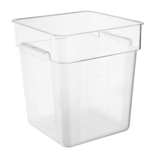 Hygiplas Polycarbonate Square Storage Container 15Ltr • PAS-HY405