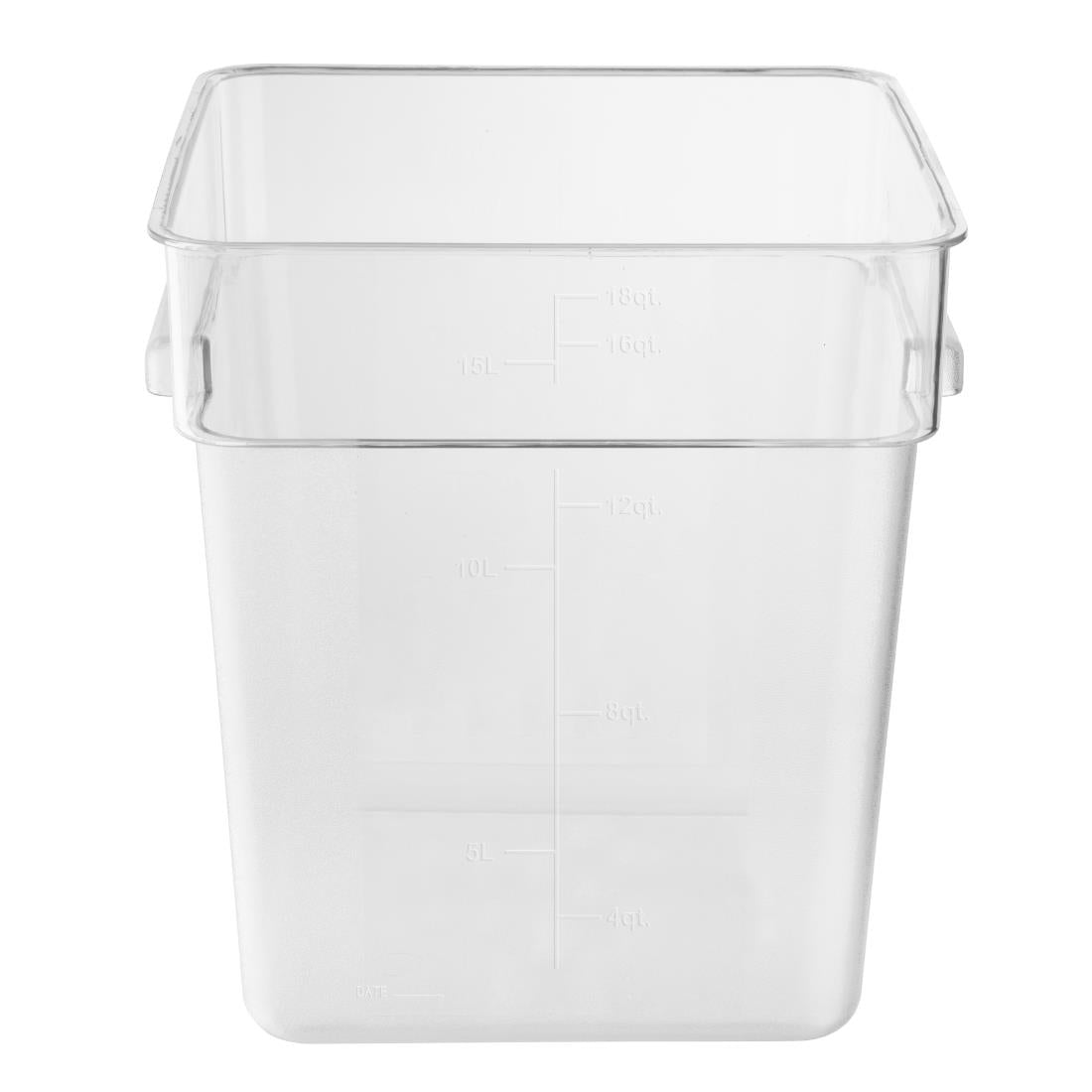 Hygiplas Polycarbonate Square Storage Container 15Ltr • PAS-HY405