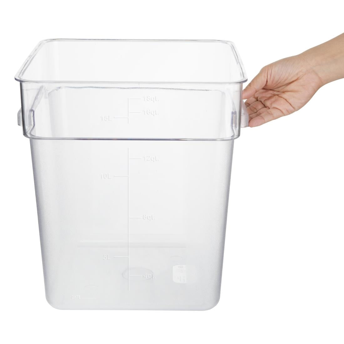 Hygiplas Polycarbonate Square Storage Container 15Ltr • PAS-HY405