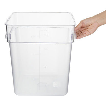 Hygiplas Polycarbonate Square Storage Container 15Ltr • PAS-HY405