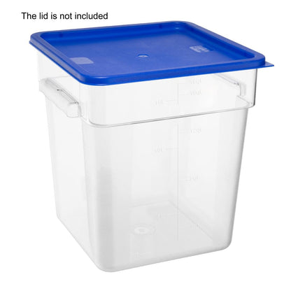 Hygiplas Polycarbonate Square Storage Container 15Ltr • PAS-HY405