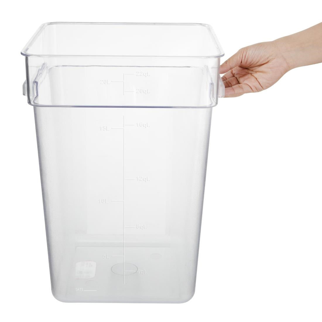 Hygiplas Polycarbonate Square Storage Container 20Ltr • PAS-HY406