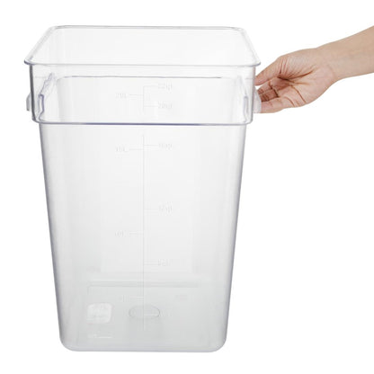 Hygiplas Polycarbonate Square Storage Container 20Ltr • PAS-HY406