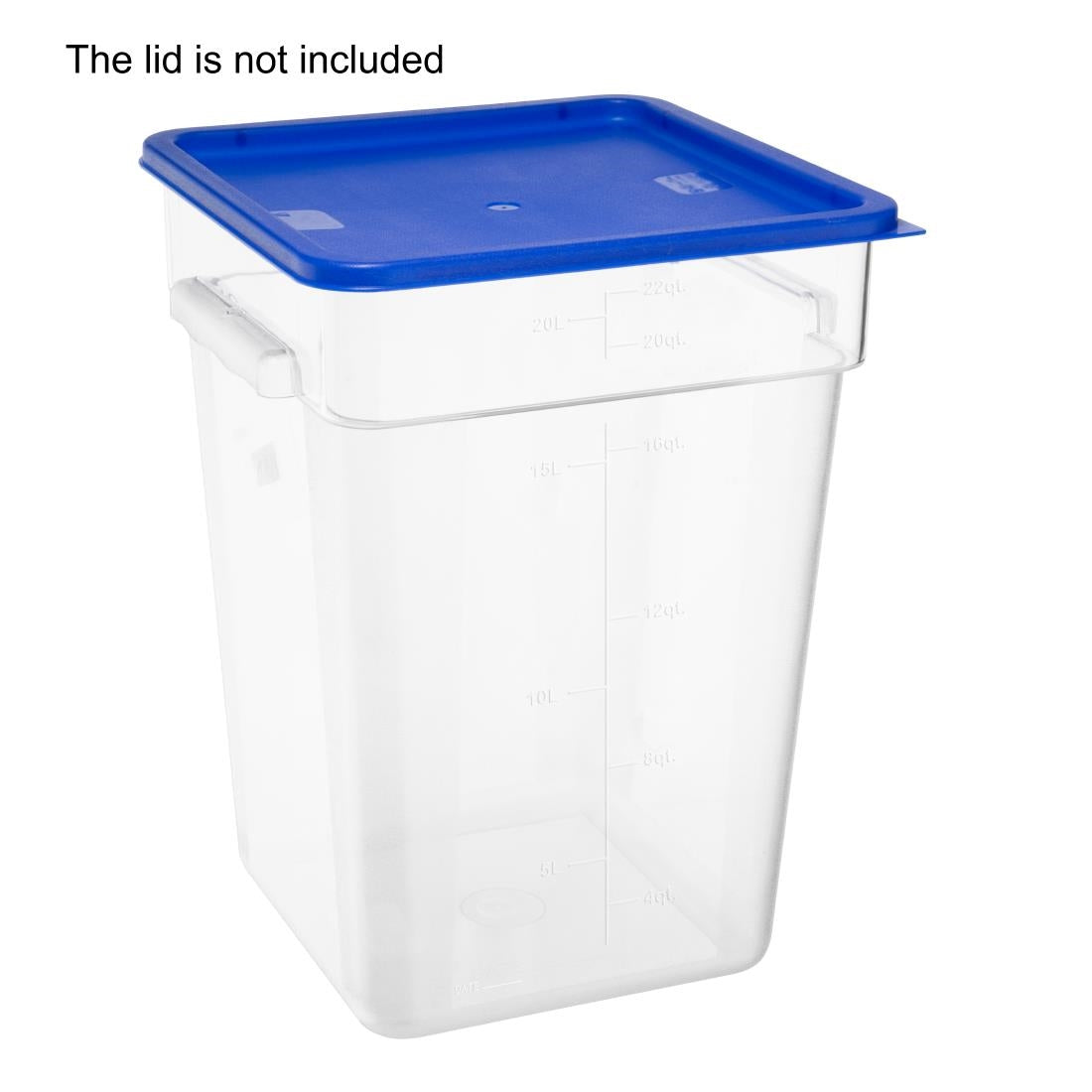 Hygiplas Polycarbonate Square Storage Container 20Ltr • PAS-HY406