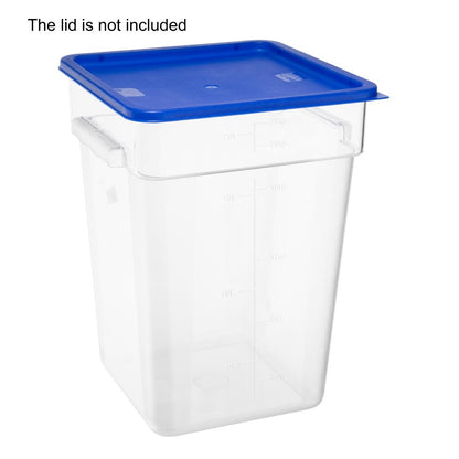 Hygiplas Polycarbonate Square Storage Container 20Ltr • PAS-HY406