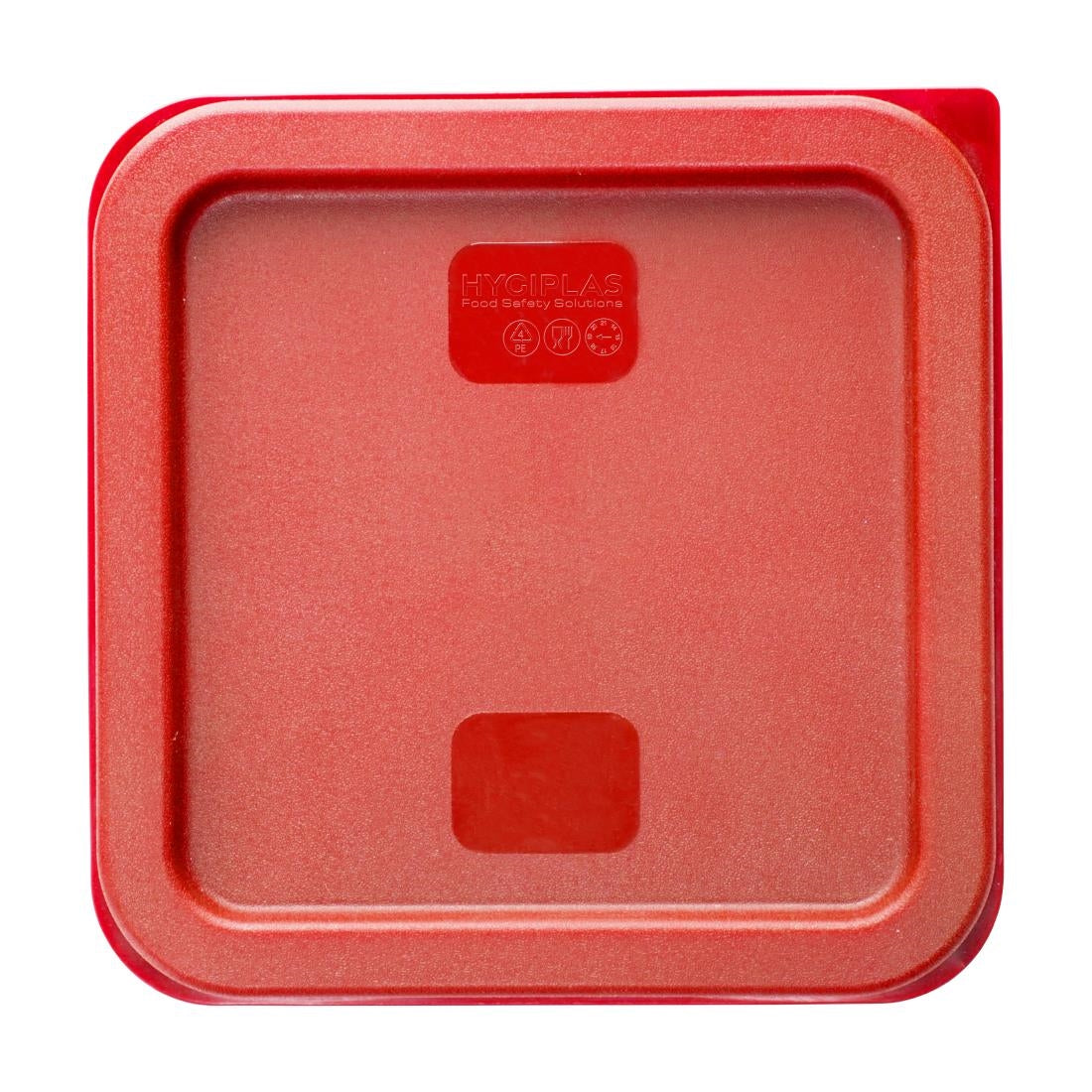 Hygiplas Square Red Lid to fit 1.5 & 3.5Ltr Containers • PAS-HY407