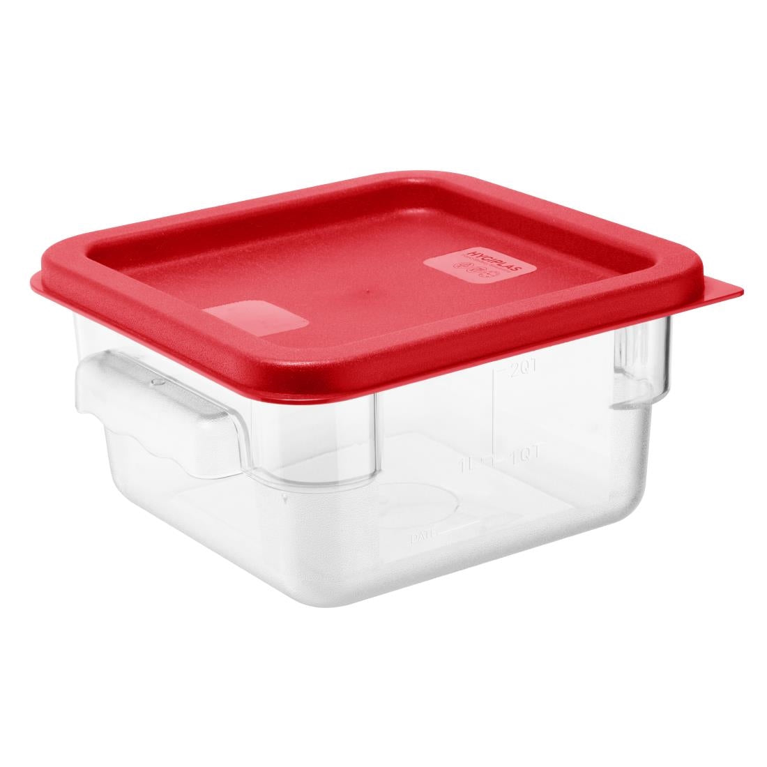 Hygiplas Square Red Lid to fit 1.5 & 3.5Ltr Containers • PAS-HY407