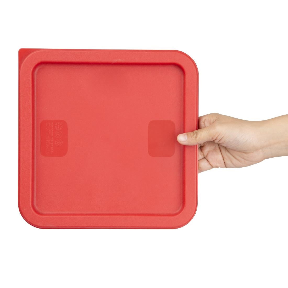 Hygiplas Square Red Lid to fit 5.5 & 7Ltr Containers • PAS-HY408