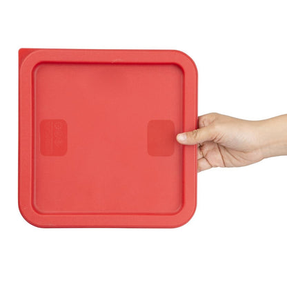 Hygiplas Square Red Lid to fit 5.5 & 7Ltr Containers • PAS-HY408