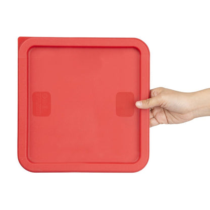 Hygiplas Square Red Lid to fit 10/15/20Ltr Containers • PAS-HY409