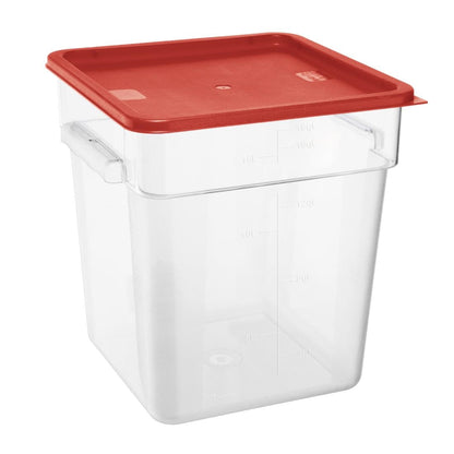 Hygiplas Square Red Lid to fit 10/15/20Ltr Containers • PAS-HY409