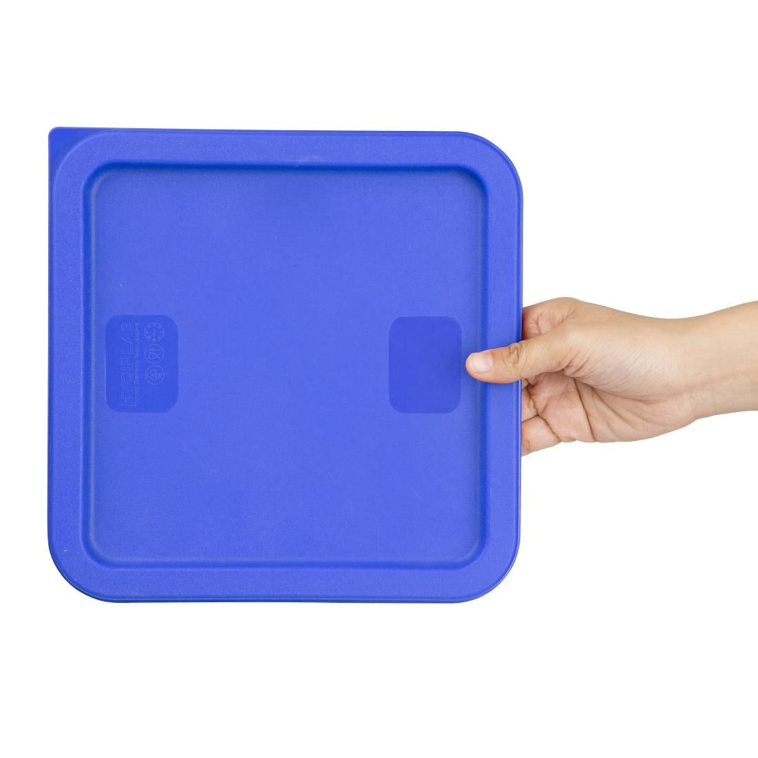 Hygiplas Square Blue Lid to Fit 5.5/7Ltr Containers • PAS-HY411