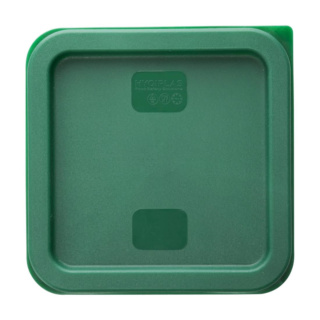 Hygiplas Square Food Storage Container Lid Green Small • PAS-HY413