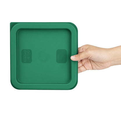 Hygiplas Square Food Storage Container Lid Green Small • PAS-HY413