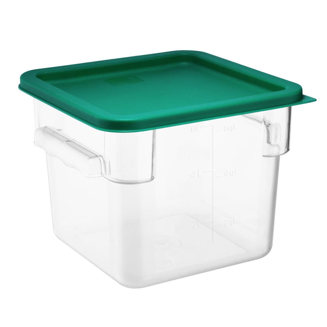 Hygiplas Square Food Storage Container Lid Green Medium • PAS-HY414