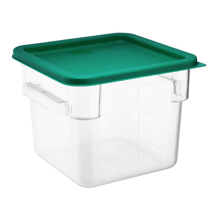 Hygiplas Square Food Storage Container Lid Green Medium • PAS-HY414