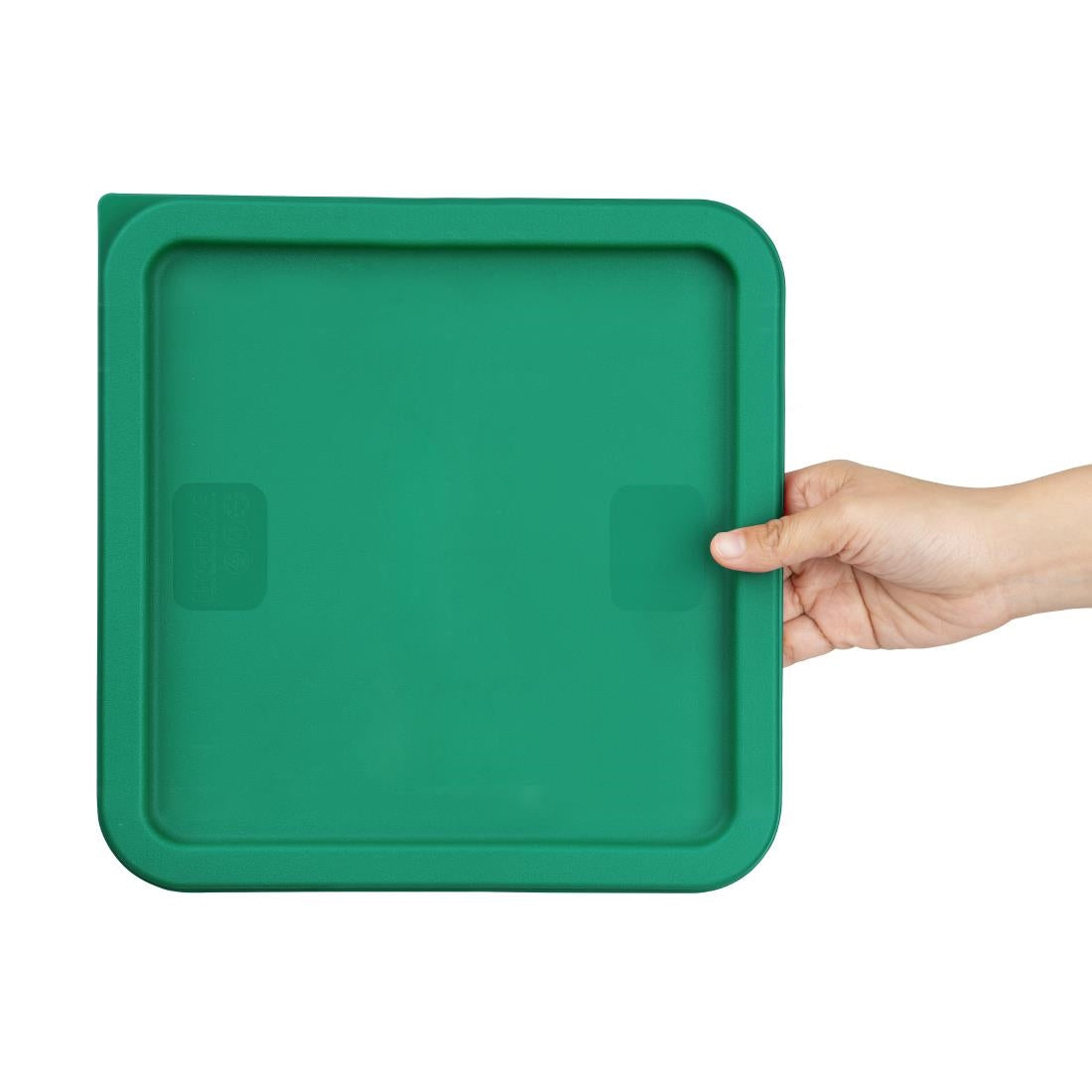 Hygiplas Square Food Storage Container Lid Green Large • PAS-HY415
