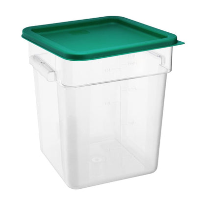 Hygiplas Square Food Storage Container Lid Green Large • PAS-HY415