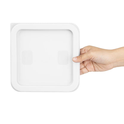 Hygiplas Square Food Storage Container Lid White Small • PAS-HY416