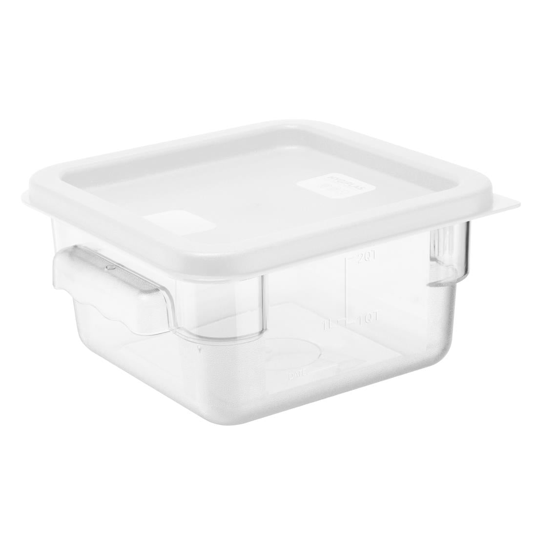 Hygiplas Square Food Storage Container Lid White Small • PAS-HY416