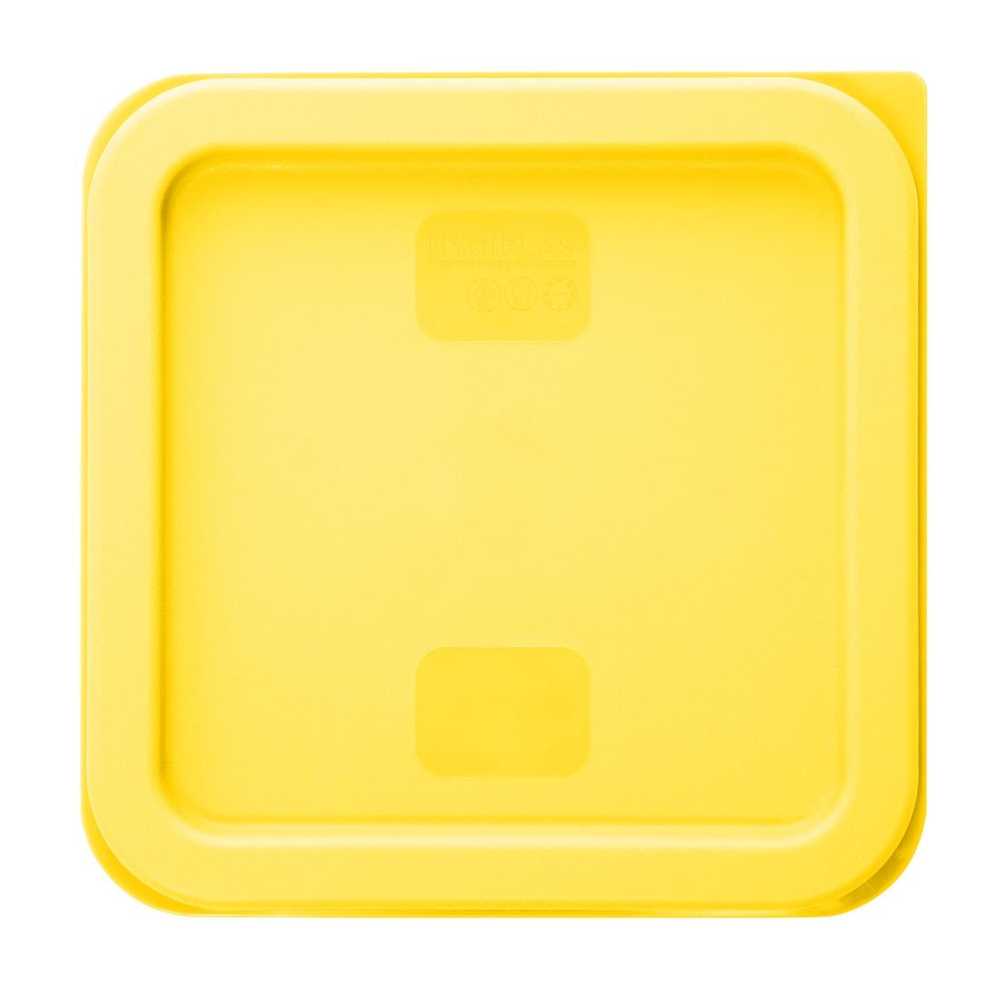 Hygiplas Square Yellow Lid to Fit 1.5/3.5Ltr Container • PAS-HY419