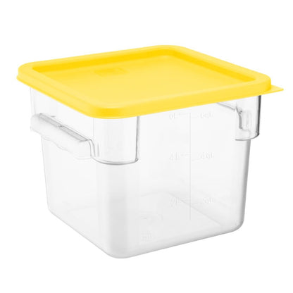 Hygiplas Square Yellow Lid to Fit 5.5/7Ltr Containers • PAS-HY420