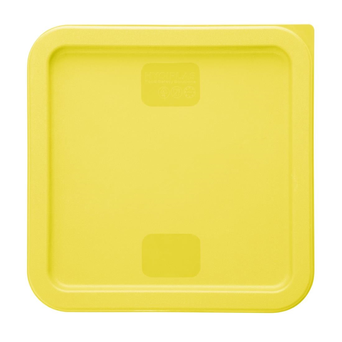 Hygiplas Square Yellow Lid to Fit 10/15/20Ltr Containers • PAS-HY421