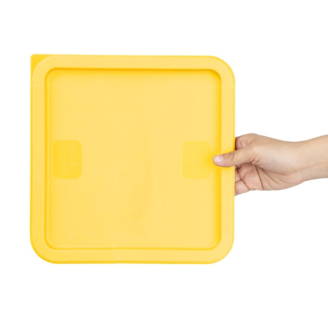 Hygiplas Square Yellow Lid to Fit 10/15/20Ltr Containers • PAS-HY421