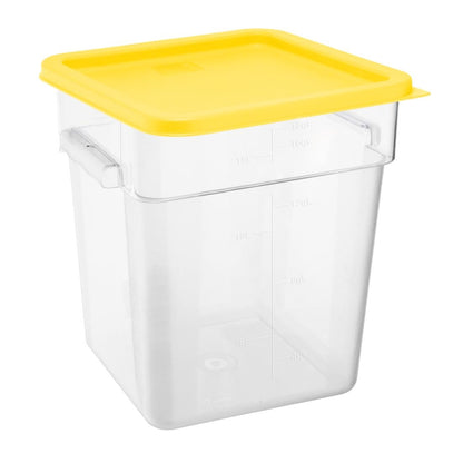 Hygiplas Square Yellow Lid to Fit 10/15/20Ltr Containers • PAS-HY421