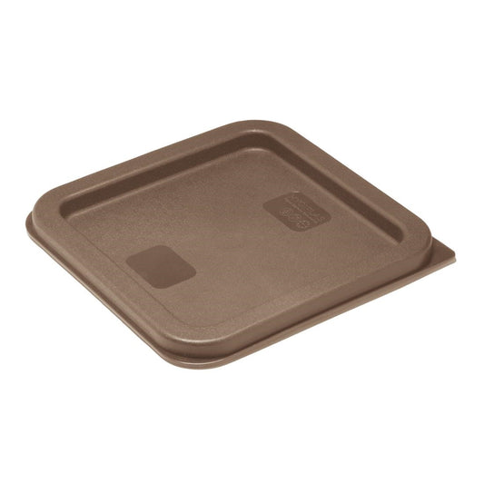 Hygiplas Square Brown Lid to Fit 1.5/3.5Ltr Containers • PAS-HY422