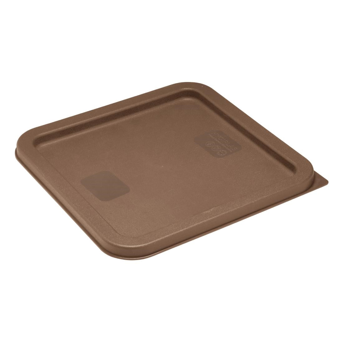 Hygiplas Square Brown Lid to Fit 5.5/7Ltr Containers • PAS-HY423
