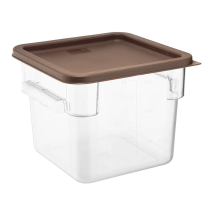 Hygiplas Square Brown Lid to Fit 5.5/7Ltr Containers • PAS-HY423
