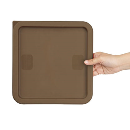 Hygiplas Square Brown Lid to Fit 10/15/20Ltr Containers • PAS-HY424
