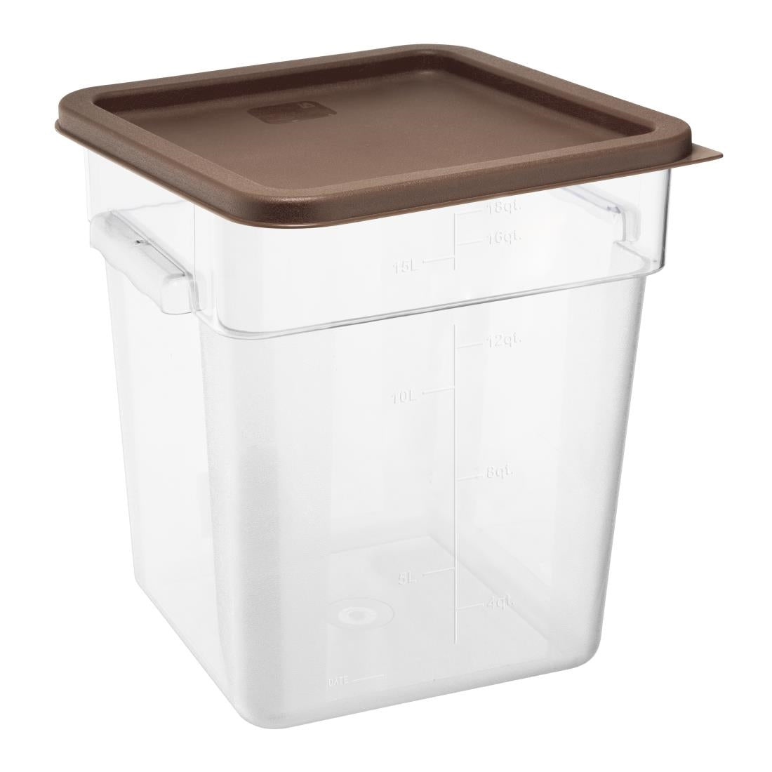 Hygiplas Square Brown Lid to Fit 10/15/20Ltr Containers • PAS-HY424