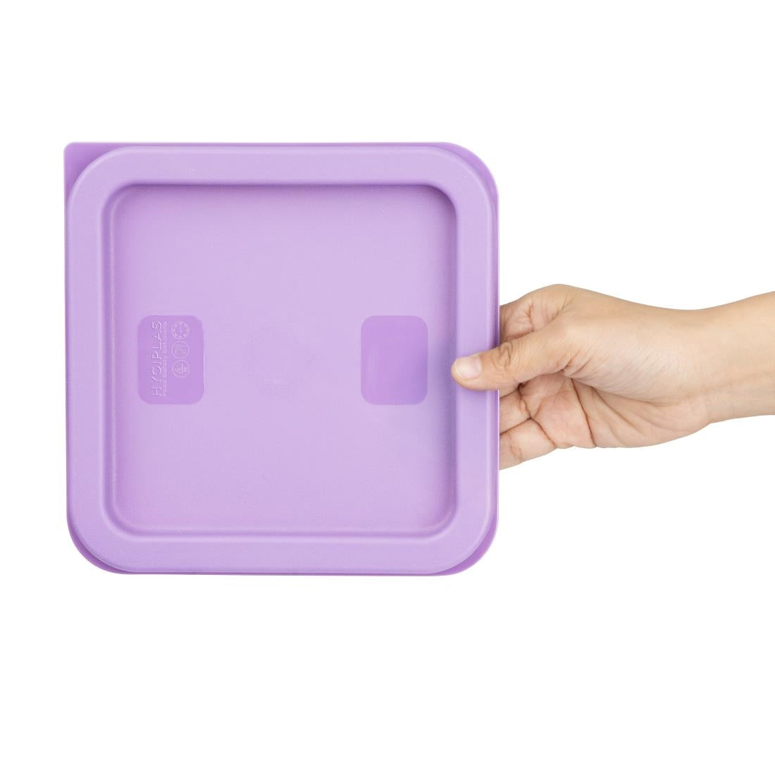 Hygiplas Square Purple Lid to Fit 1.5/3.5Ltr Containers • PAS-HY425
