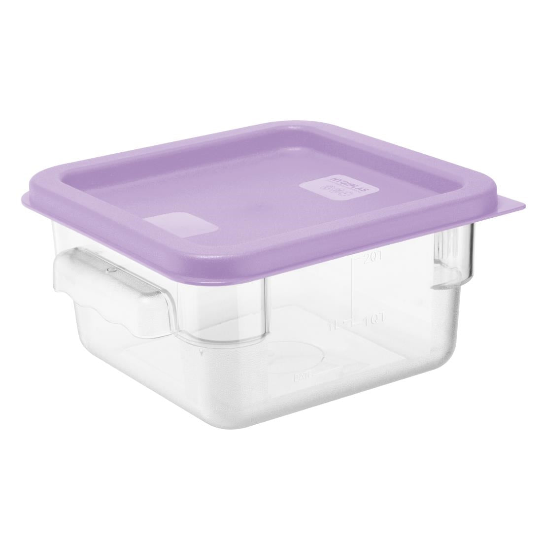 Hygiplas Square Purple Lid to Fit 1.5/3.5Ltr Containers • PAS-HY425