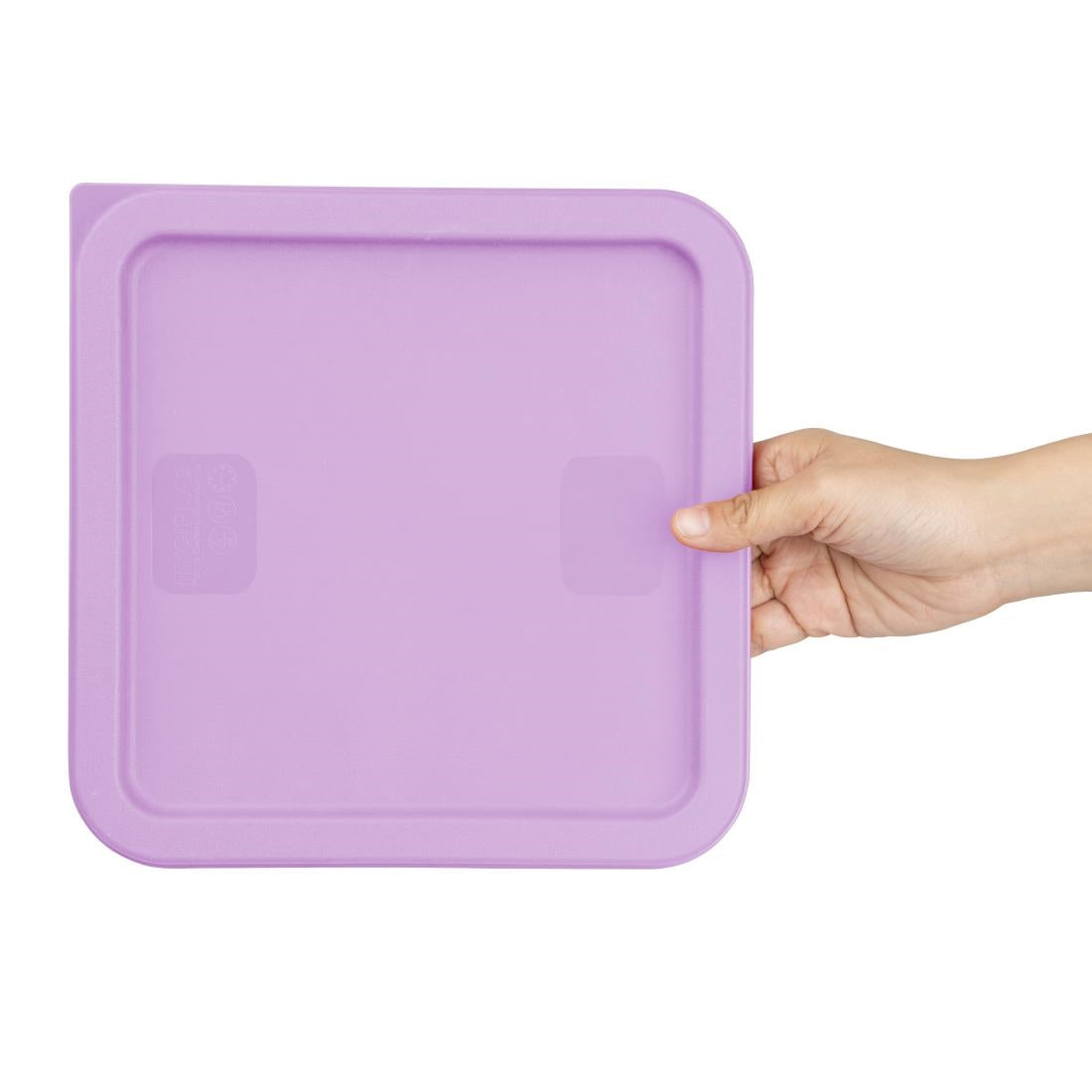 Hygiplas Square Purple Lid to Fit 5.5/7Ltr Containers • PAS-HY426
