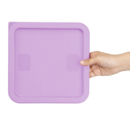 Hygiplas Square Purple Lid to Fit 5.5/7Ltr Containers • PAS-HY426