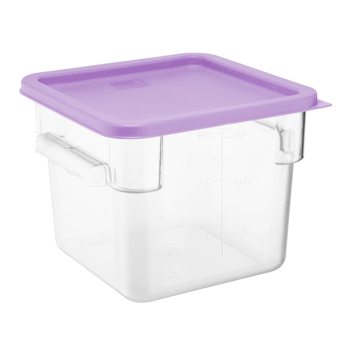 Hygiplas Square Purple Lid to Fit 5.5/7Ltr Containers • PAS-HY426