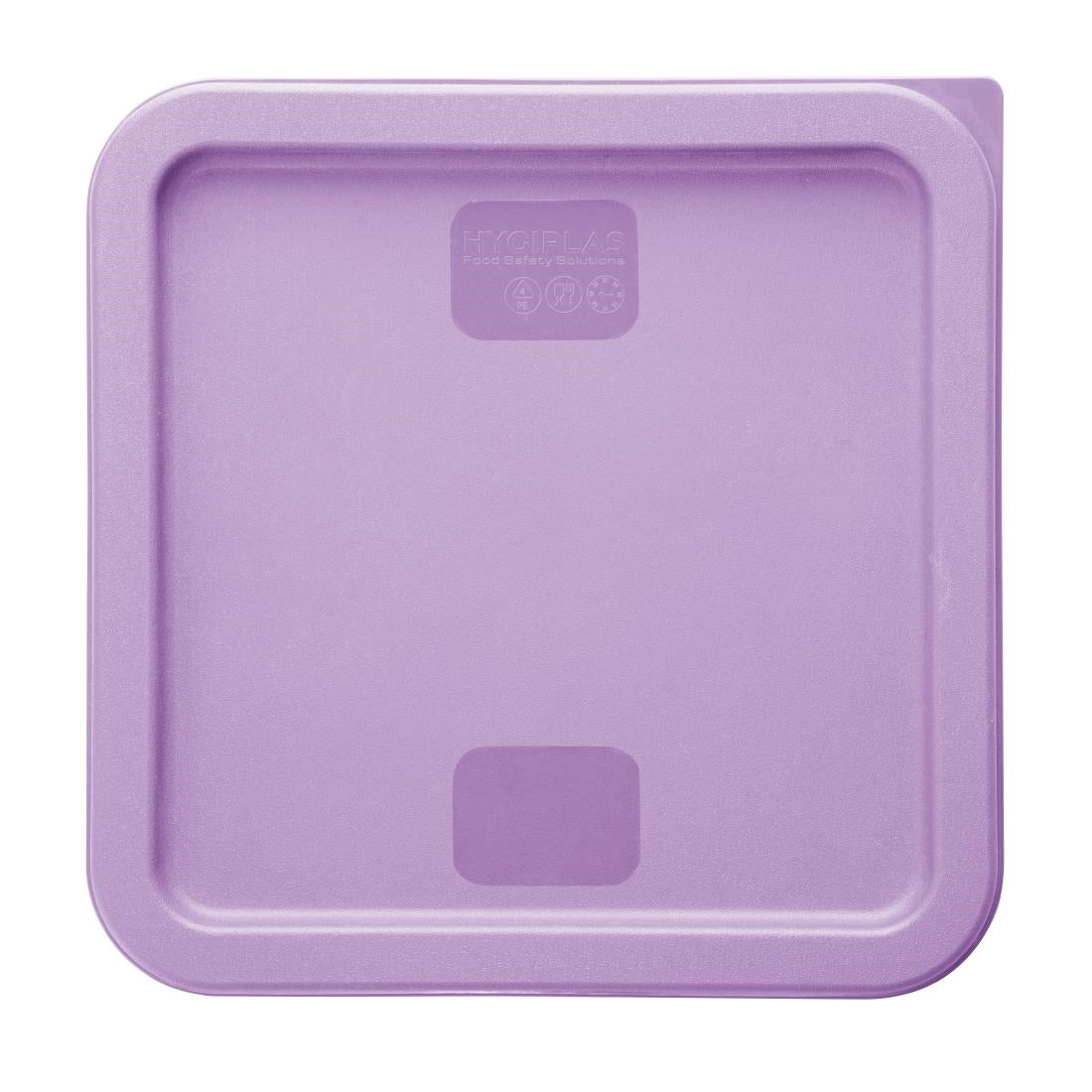 Hygiplas Square Purple Lid to Fit 10/15/20Ltr Containers • PAS-HY427
