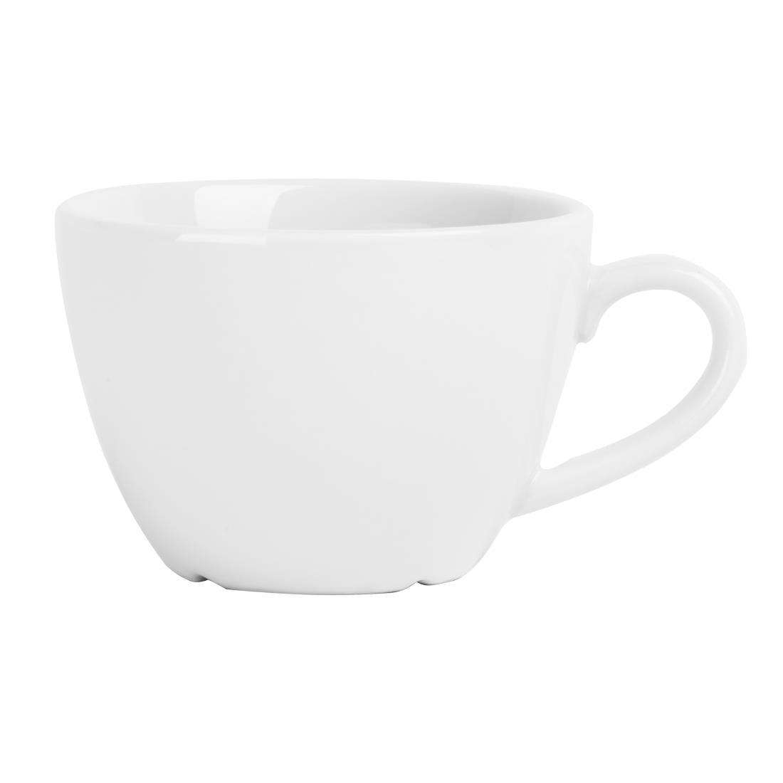 Olympia Whiteware Flat White Cup - 170ml (12 Pack) (170ml | Fully Vitrified Porcelain |Pack of 12) • PAS-HY539