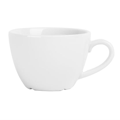 Olympia Whiteware Flat White Cup - 170ml (12 Pack) (170ml | Fully Vitrified Porcelain |Pack of 12) • PAS-HY539