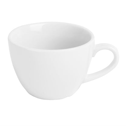 Olympia Whiteware Flat White Cup - 170ml (12 Pack) (170ml | Fully Vitrified Porcelain |Pack of 12) • PAS-HY539