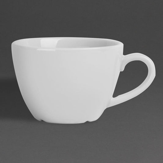 Olympia Whiteware Flat White Cup - 170ml (12 Pack) (170ml | Fully Vitrified Porcelain |Pack of 12) • PAS-HY539