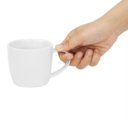 Olympia Whiteware Low Mug - 220ml (12 Pack) (220ml | Fully Vitrified Porcelain | Pack of 12) • PAS-HY540