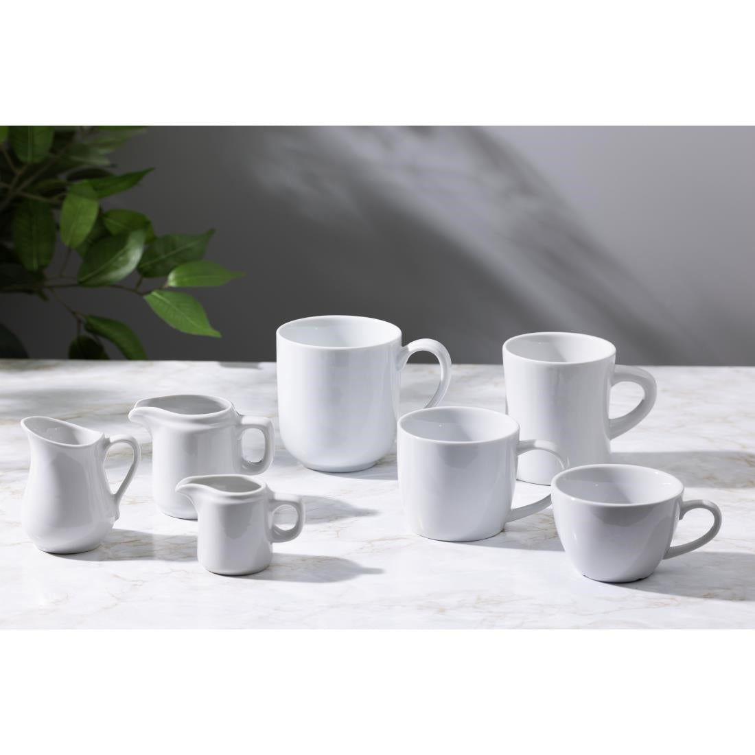 Olympia Whiteware Handled Jug - 130ml (Box 12) • PAS-HY544